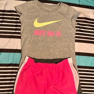 Girls Nike short set